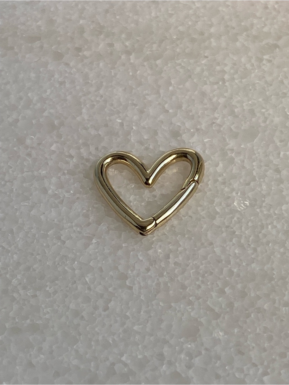 Gorjana Caribiner Delicate Heart Charm